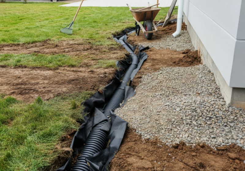 Garage Drain Installation